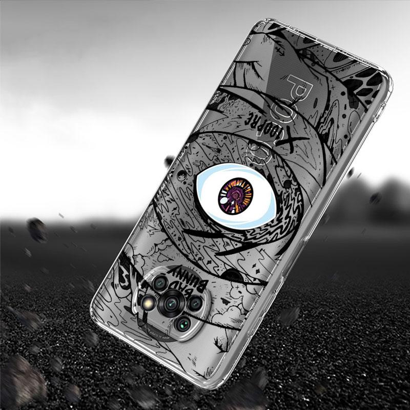 Прозрачный чехол Bad Bunny X100pre для Xiaomi Mi Poco X3 NFC M3 Pro F3 F1 11 Lite 12 Redmi Note 10 9S 8 7 9, мягкий чехол для телефона