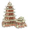 3D Wooden Puzzle House: Adult & Children's Educational DIY Building Blocks