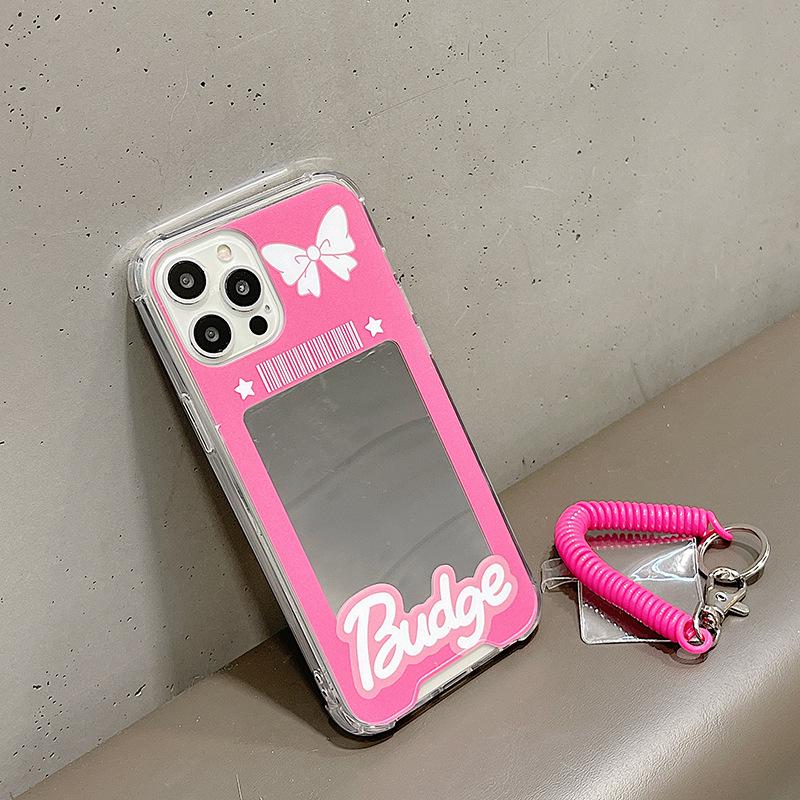 Чехол Zhitai для iPhone 15 с зеркалом, шнурок для Apple 16, 13Pro, Honor 90, Huawei Mate60