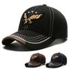 Головные уборы мужские и женские бейсболки на все времена года с вышивкой орла в корейском стиле, модная повседневная солнцезащитная кепка для пар