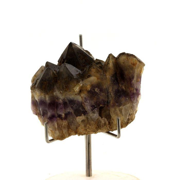 Pierres et Minéraux. Quartz fumé Fantôme Améthyste. 427.0 ct. Pégut, La Chapelle-sur-Usson, Puy-de-Dôme, France.
