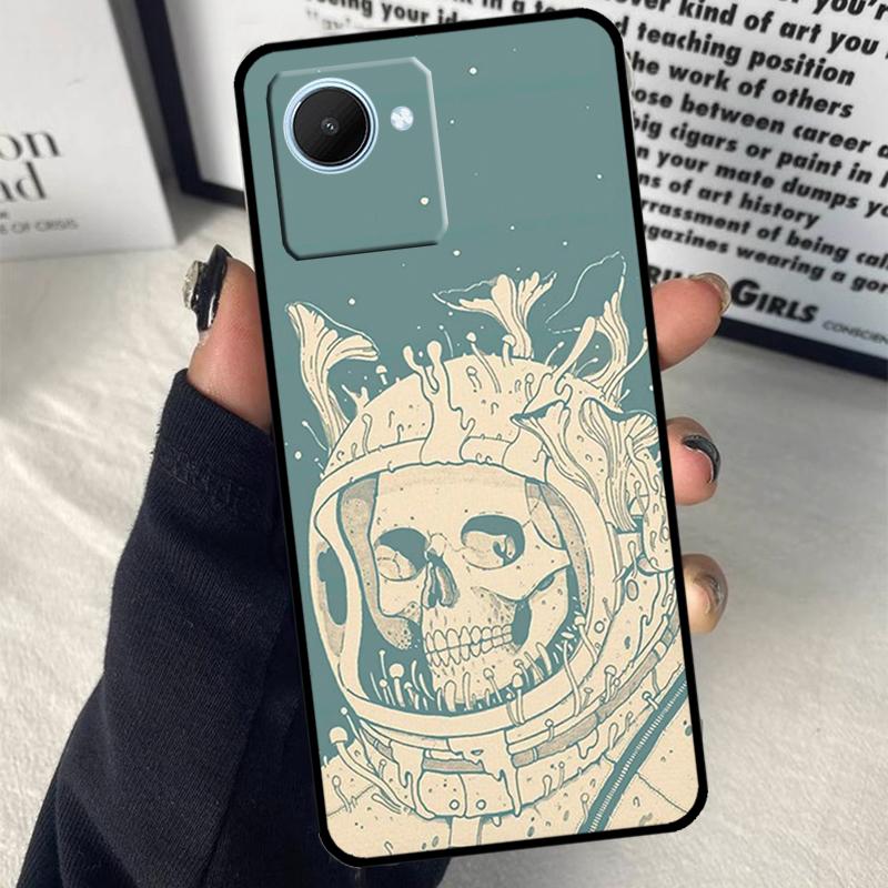 Психоделический Скелет Для Realme C63 C71 C55 C67 C51 C75 C61 C65 C53 10 11 12 13 14 15 Pro Plus GT6 GT7 Pro Чехол