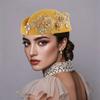 Винтажная шляпка-таблетка Цветок Шапки стюардессы Авиалиний Форма Шляпа стюардессы Фетровый берет Живое шоу