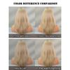 Light Gray Blonde Shoulder Straight Wig for Women - Asian Babe Curtain Bangs, Heat Style Trim Ready, High Quality Machine Made Full Cap Wig