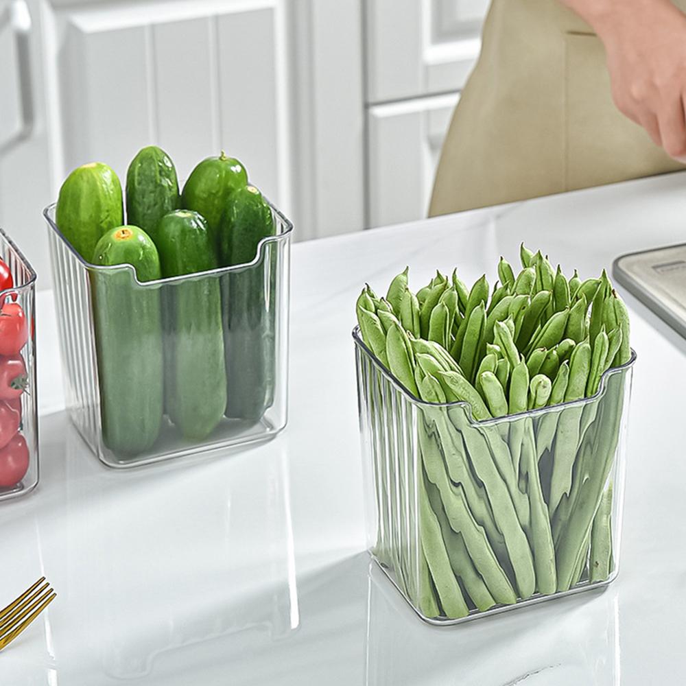 Пластиковый ящик для хранения продуктов питания, чистый и свежий, прозрачный ящик для хранения домашних животных, ящик для хранения в холодильнике, морозильник, ящик для еды