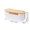 Dustproof Cable Storage Box Multi-Functional Portable Power Strip Storage Box With Lid Breathable Socket Storage Box Desktop