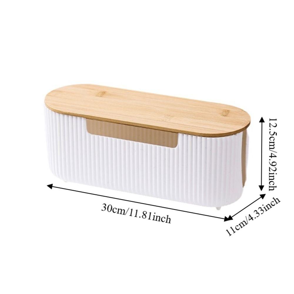 Dustproof Cable Storage Box Multi-Functional Portable Power Strip Storage Box With Lid Breathable Socket Storage Box Desktop