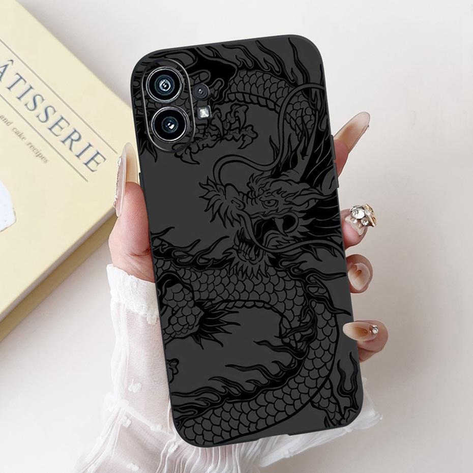Модный Чехол-Картина Для Nothing Phone (1) Черный Мягкий Силиконовый Чехол Для Nothing Phone One Phone1 Чехлы Бамперы