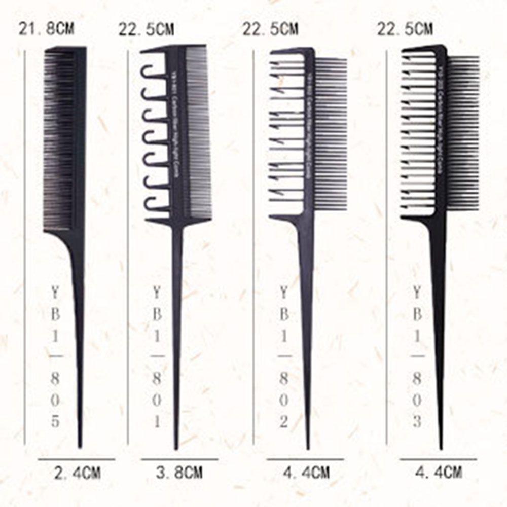 Anti-static Hairdressing Styling Tool Weaving Cutting Comb Dyeing Comb Hair Styling Hair Brush