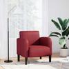 VidaXL Sofa Chair and Armrests Burgundy Red 54 Cm Faux Leather, Single Sofa, Comfort Sofa, Armchair of 4100532