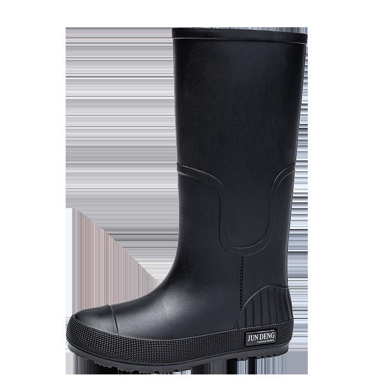 Женские модные нескользящие и износостойкие резиновые сапоги с высоким голенищем