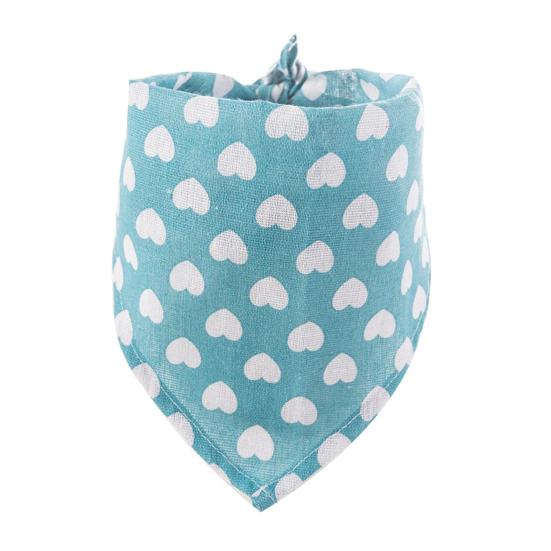 Банданы для собак, моющийся дышащий шейный платок с рисунком сердца, нагрудник для домашних животных, треугольный шарф