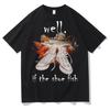 Смешные Well If The Shoes Fish Мем Футболки Мужские Женские Повседневные Горячая Распродажа Футболки с Коротким Рукавом Харадзюку Уличная Одежда Женская Одежда