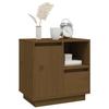 Maison Exclusive - Table de chevet Marron miel 50x34x50 cm Bois de pin massif