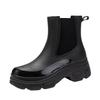 Women's Elastic Band New Martin Rain Boots Platform Plastic Waterproof Outdoor Work Shoes Kitchen Overshoes
