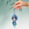2D Flat Acrylic Pendant Rearview Mirror Decoration with Lanyard