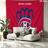 Настенный гобелен Montreal Canadiens, эстетичное тканевое одеяло с принтом, подходит для спальни, гостиной и домашнего декора.
