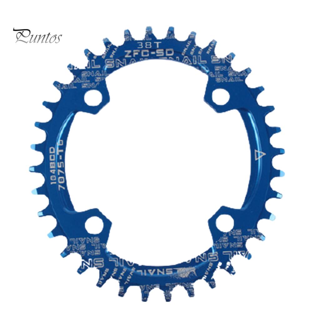 Для велосипеда круглая/овальная 104BCD 32T 34T 36T 38T узкая широкая одинарная звездочка