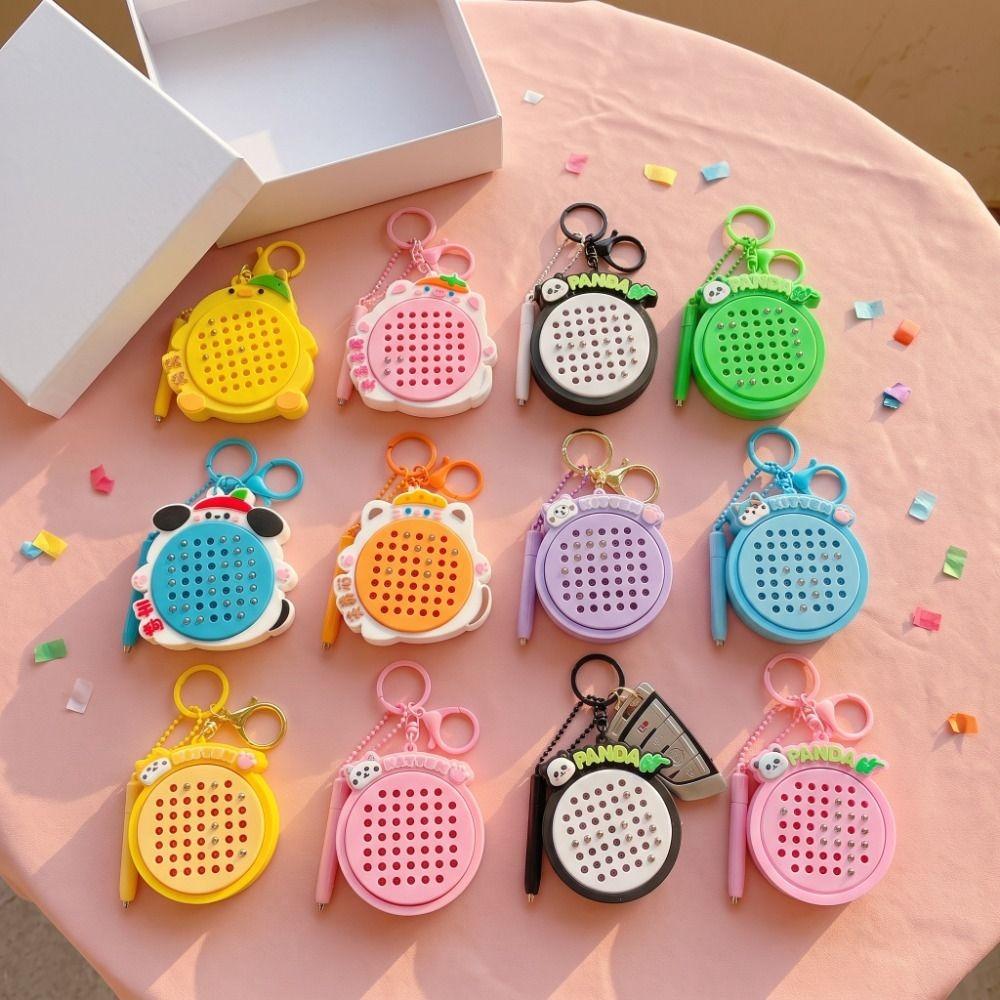 Bag Charm Pad Drawing Keychain Hanging Decoration Drawing Board Toy Bag Key Decor