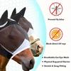 Adjustable Horse Fly Mask Professional Anti-Flyworms Mask Equestrian Horse Face Cover  Riding Gear