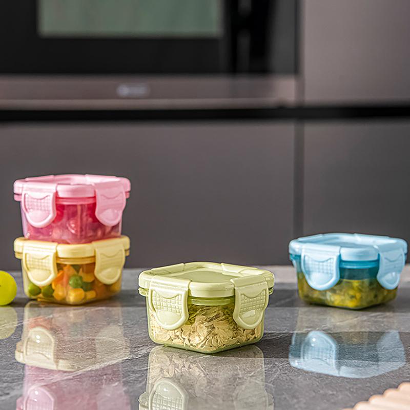 Мини-холодильник, четкий пластиковый футляр для хранения детского питания, герметичный кухонный контейнер для микроволновой печи