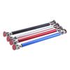 Adjustable Chrome Front Bumper Lip Splitter Strut Rod Tie Support Bars Spoiler