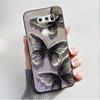 For LG V30 Case H930 H931 LGV30 V30 Plus V30S V35 ThinQ LM-V350 Soft Cover Luxury Fashion Flower Butterfly Black Silicone Casing