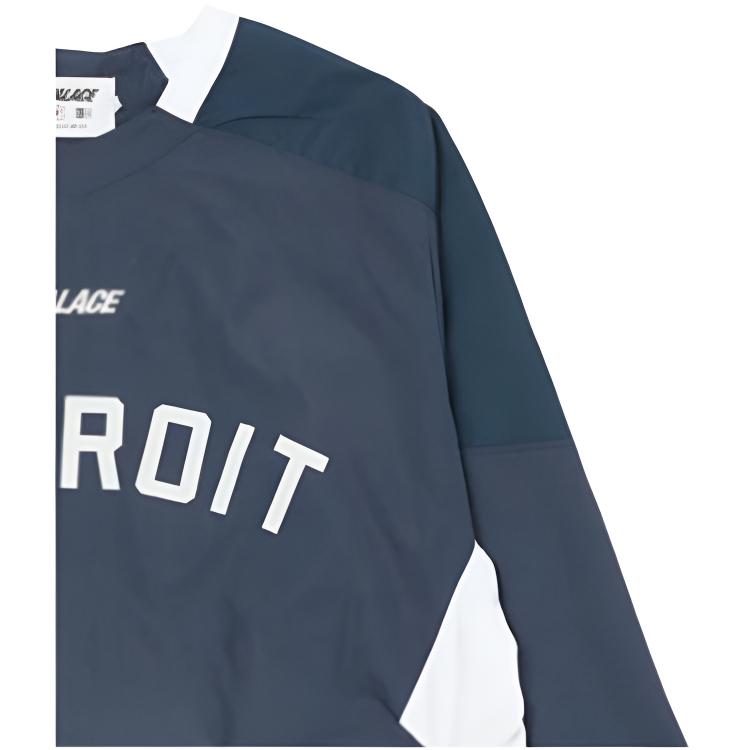 Palace New Era Palace X New Era Collaborative Detroit Tigers Drill футболка с длинным рукавом с круглым вырезом мужские топы темно-синего цвета P21DNSS005