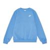 Nike Спортивная одежда Клуб флис модный свитер с круглым вырезом длинный рукав детские топы смелый-синий белый FD3006-489