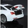 Модель игрушечной машины A6L в масштабе 1/18, литая из сплава металла, миниатюрный автомобиль с оттягиванием назад, со звуком и светом, коллекционный подарок для мальчика, ребенка