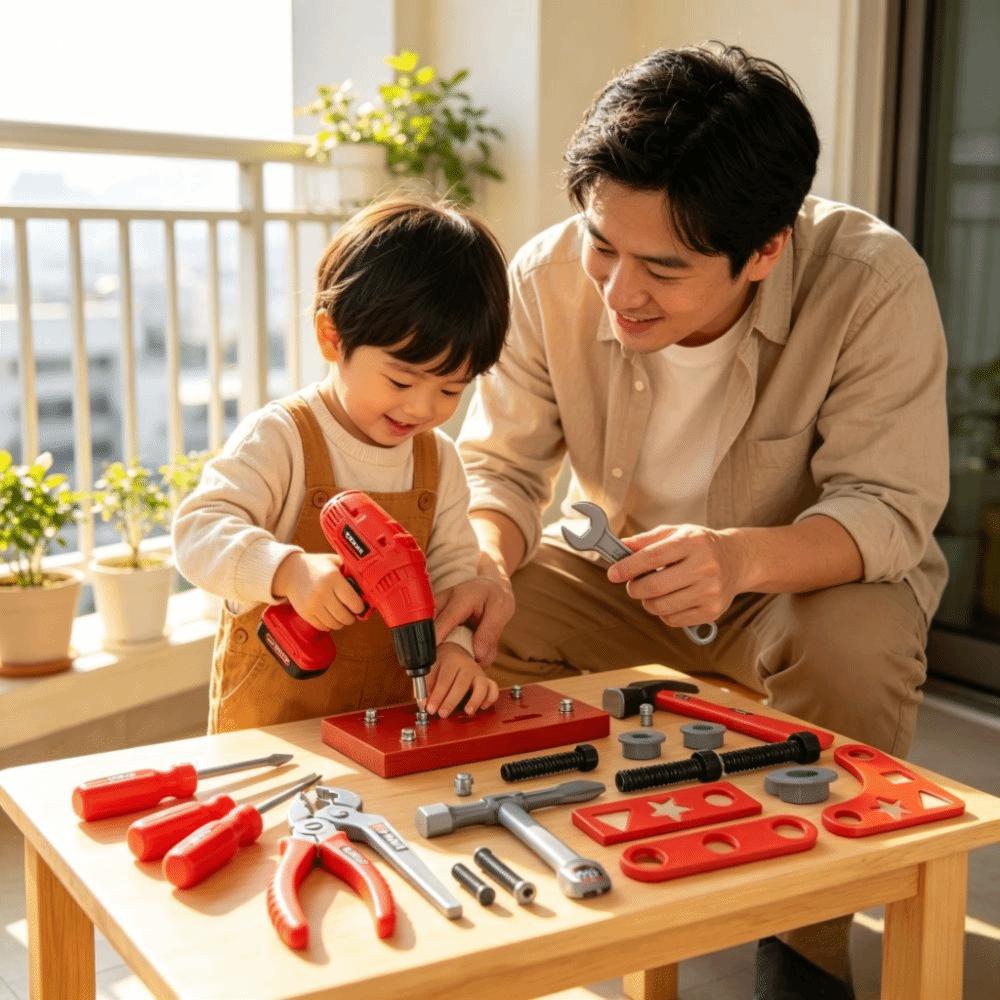With Screwdrivers Pretend Play Tool Kit Simulation Engineering Toy Tool Box Boys