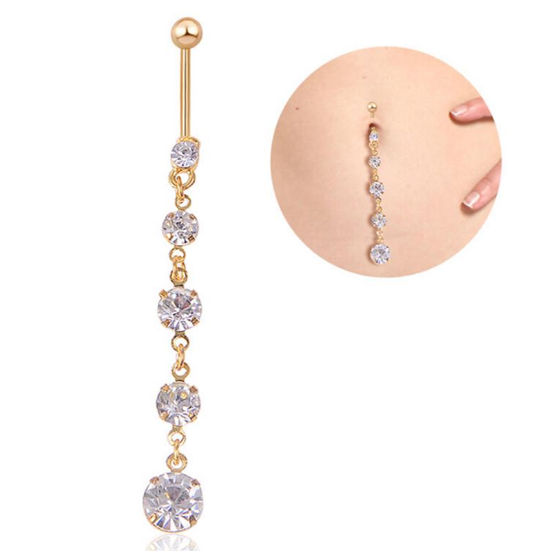 Красота Пупок Кольцо Штанга Пирсинг Ювелирные Изделия