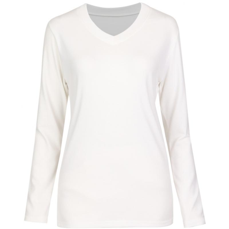 Shop Women SofT V Neck Inner Long sleeVe T shirT Lime Dai Wsh 1111