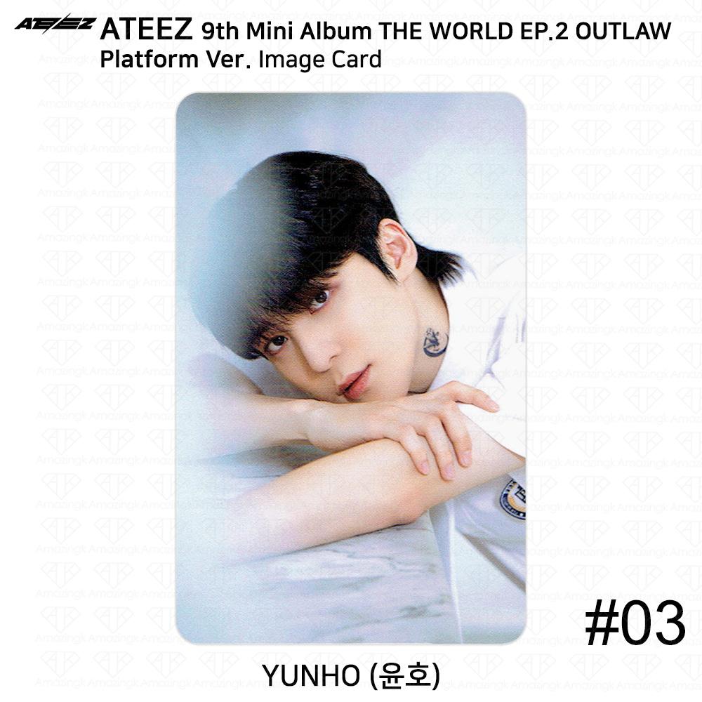 ATEEZ 9-й мини-альбом THE WORLD EP.2 OUTLAW Platform Ver QR Фотокарточка Изображение карты