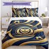Portsmouth FC Printed 3PCS Bedding Set Breathable Duvet Cover with Pillowcases Decorative Bed Linen for Bedroom Home