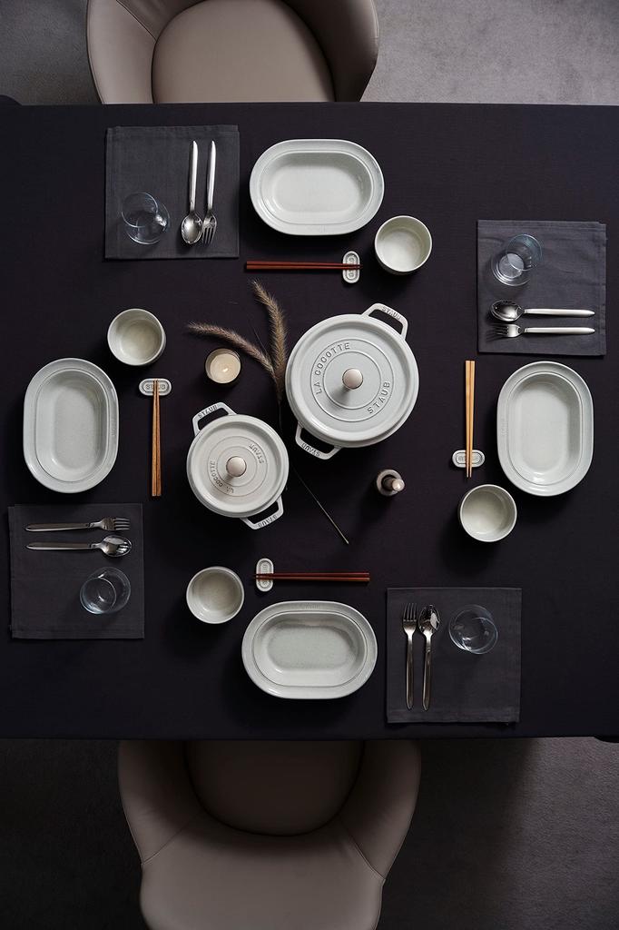 Staub Тарелка 24 см Глубокая Керамическая Посуда Подходит для Микроволновой Печи Японская Керамическая Тарелка "Deep Campagne" [Авторизованный Продукт] 40508-029