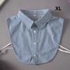 Mens Striped M-XXL Fake Collar for Women Shirt Detachable Collars Formal Business False Collar Half Shirt Neck Decor