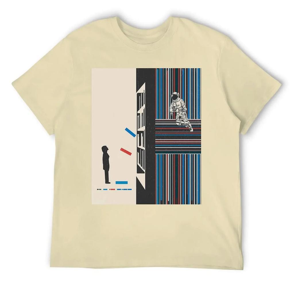 Motion Tees Горячая Распродажа Гик Отдых Размер США Межзвездный Купер Научная Фантастика Фильм Выносливость Оставайся 14 Футболка с Круглым Вырезом харадзюку