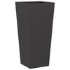 Vidaxl Donice Ogrodowe, 2 Szt., Czarne, 35X35X75 Cm, Stalowe