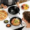 Японская миска для лапши с ложкой и палочками Набор посуды Ресторанный Домашний Набор для ужина Большая миска для рамена риса супа