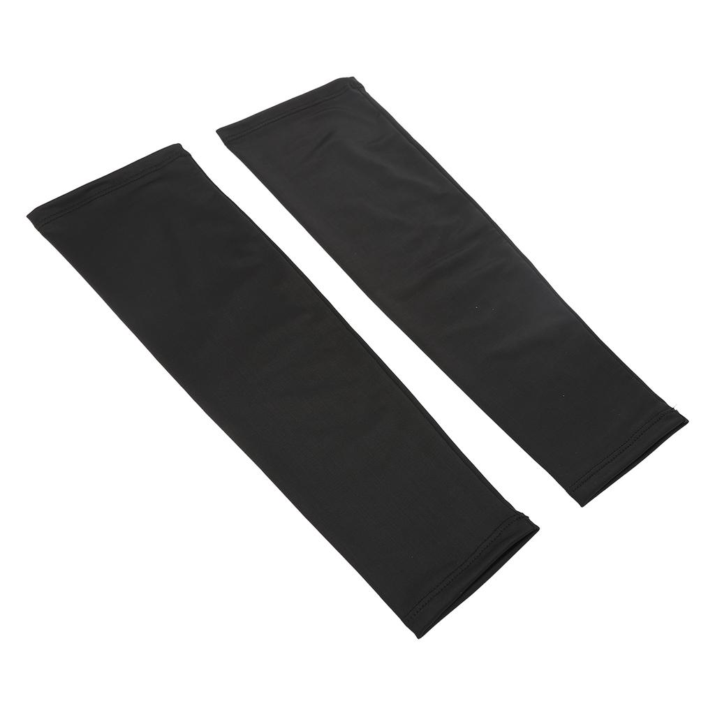 Cooling Sun Sleeves UV Protection Breathable High Elasticity Summer Arm Sleeves for Outdoors Black