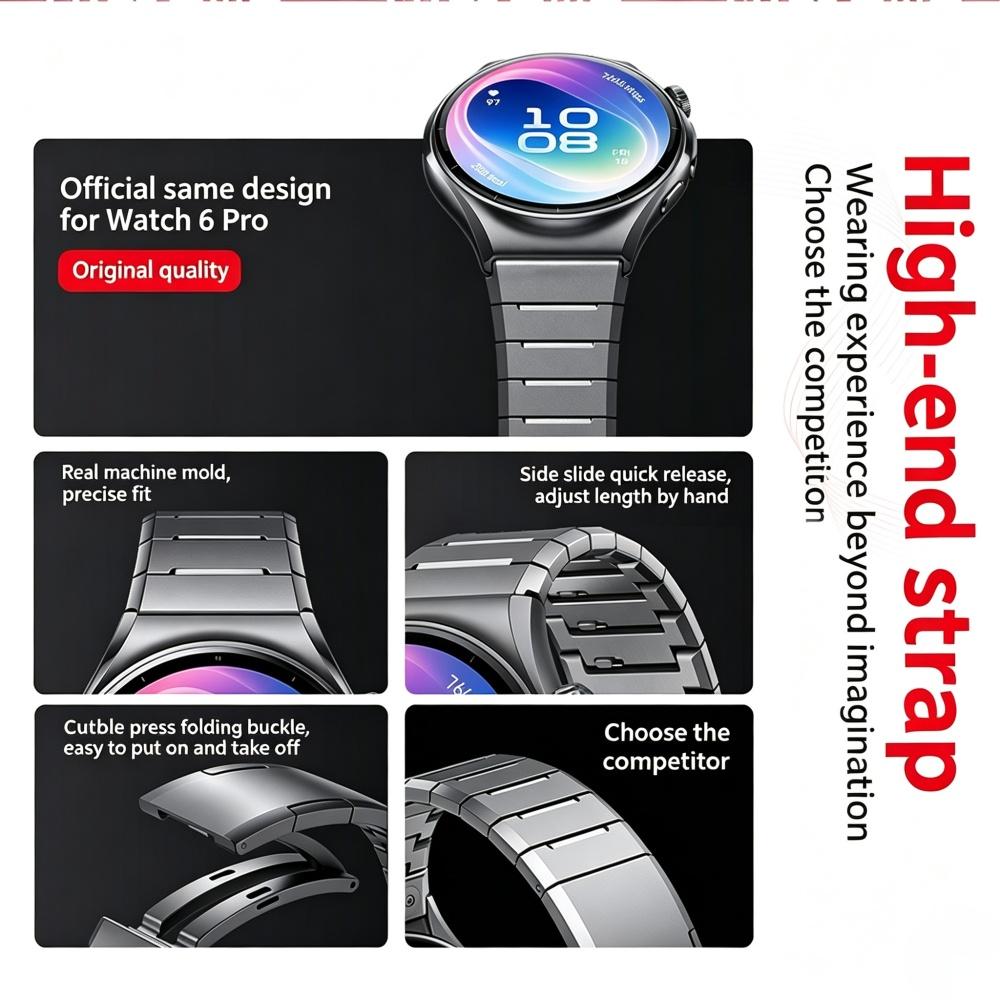 Титановый ремешок для HUAWEI WATCH GT 6 Pro 46 мм Аксессуары Металлический браслет на запястье Correa pulseras HUAWEI GT6 Pro Ремешок