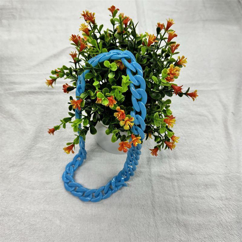 Color chain free matching hat decorative belt DIY clothing belt hat ring hat belt accessory belt acrylic