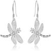 Electroplated Zircon Dragonfly Stud Earrings for Women - Simple & Versatile Fashion Insect Design