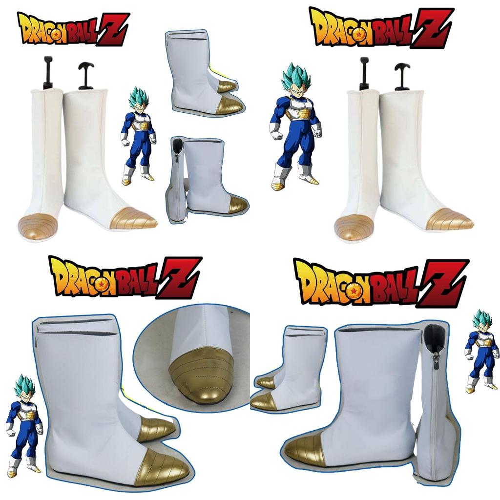 Dragon Ball Z Kai Vegeta White Pu Boots For Cosplay Halloween And Comic Con