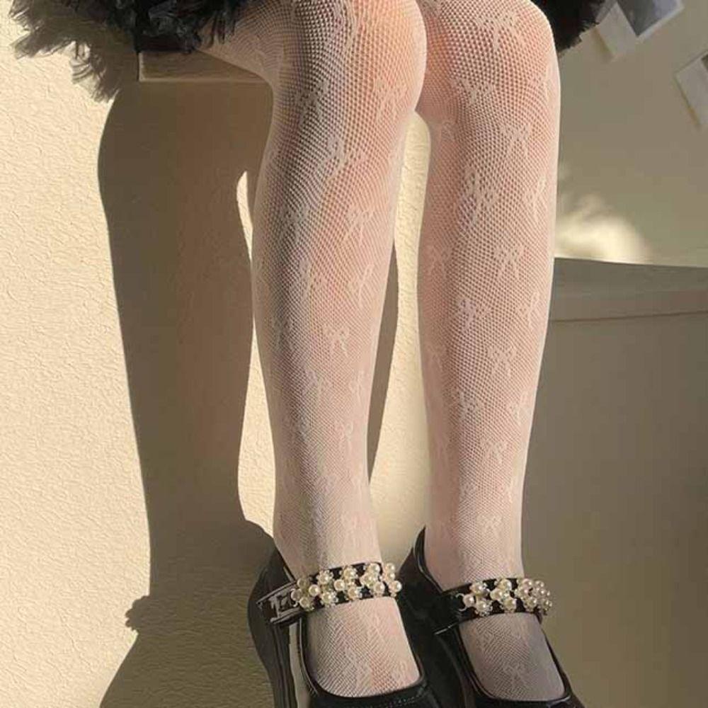 Сетчатые детские колготки летние тонкие леггинсы новые кружевные чулки детские