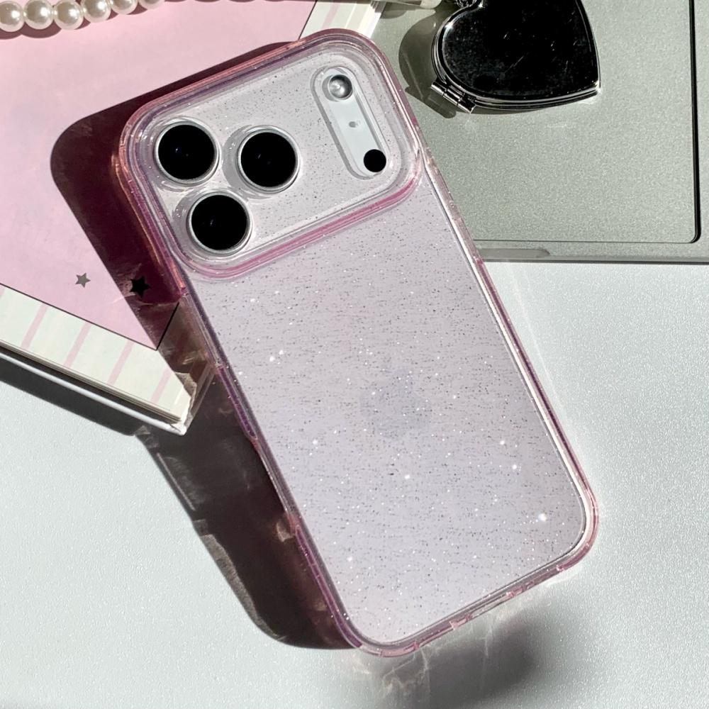 Ультратонкий прозрачный чехол из ТПУ с блестками и стразами для iPhone 17 Air 16 15 14 13 Pro Max Plus, мягкая ударопрочная прозрачная задняя крышка