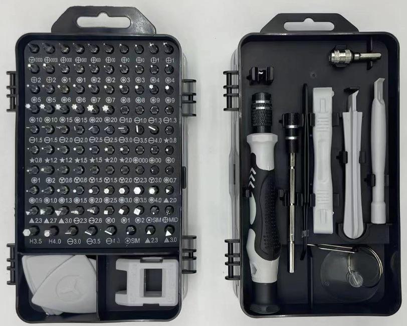 Набор многофункциональных отверток 115 в 1 с кожаной сумкой для ремонта мобильных телефонов