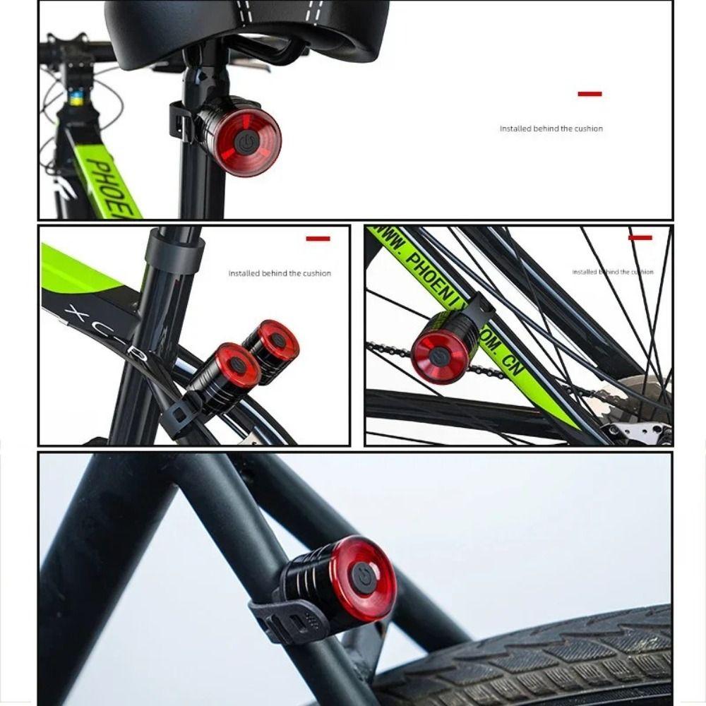 2Pcs/Set Waterproof Bike Headlight Tail Light Set USB Rechargeable MTB Front Back Lamp  Road