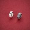 Серебро 925 пробы, Бусина-колесо с иероглифом 'Ji', Ретро-монета-разделитель, Аксессуары для рукоделия (нанизывания бусин) для браслетов и ожерелий.